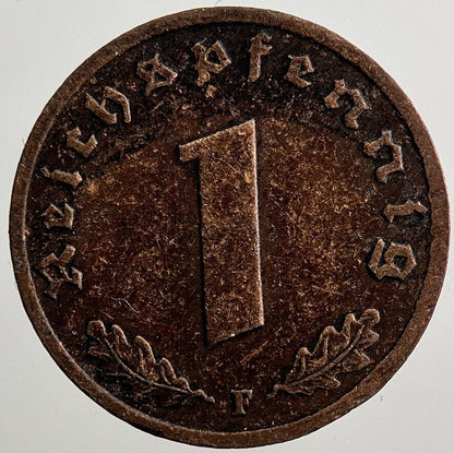 1937 - F Germany Nazi 1 Pfennig Coin | Very High Grade | a2574