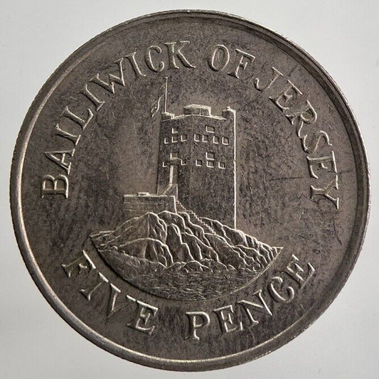 1983 Jersey 5P Five - Pence Coin | Very High Grade | a4990