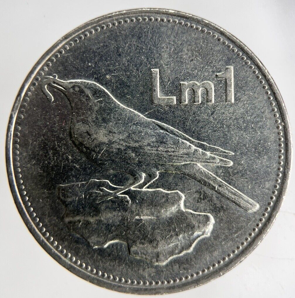 1986 Malta 1 Lira Coin | Fine Collectable Grade