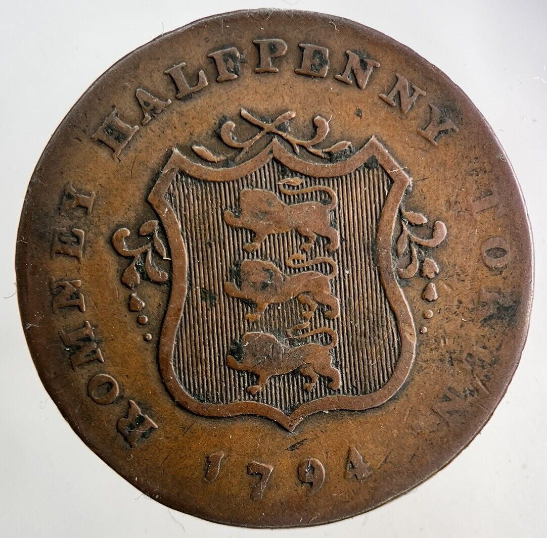 1794 Romney Half-Penny Coin | Collectable Grade