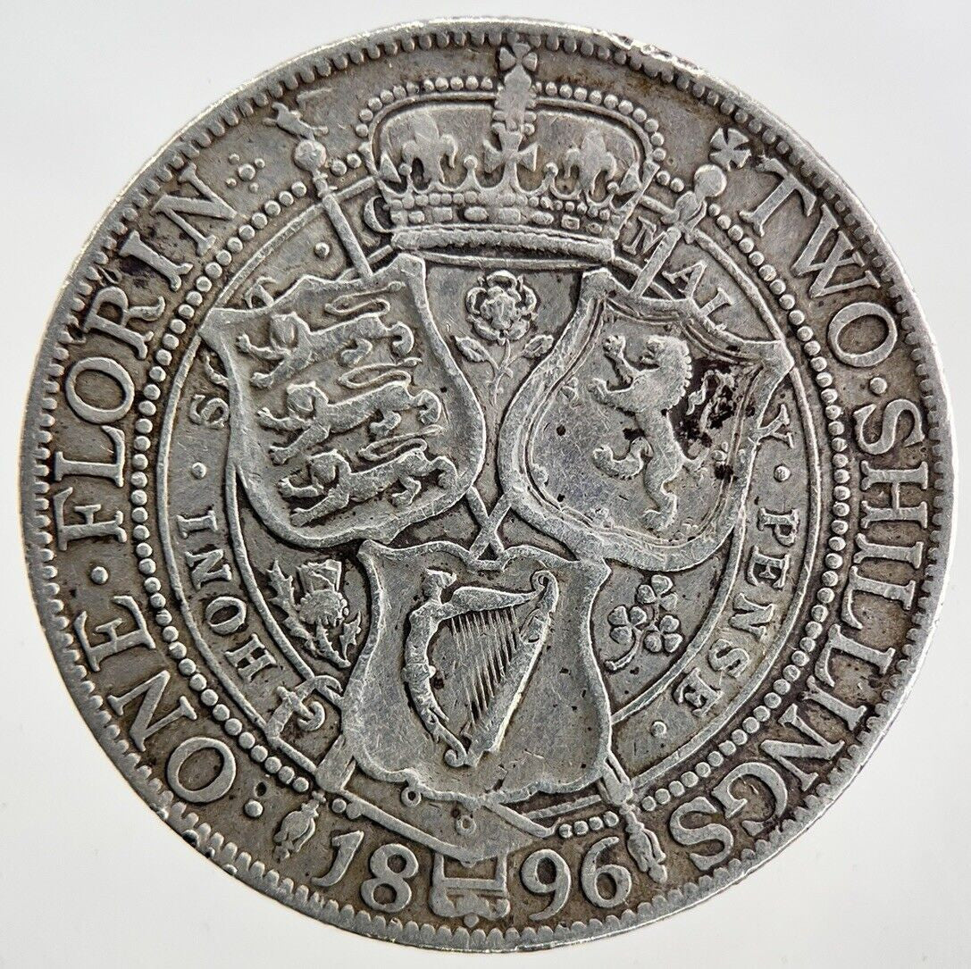 1896 Victoria Florin Silver Coin | Fine Collectable Grade