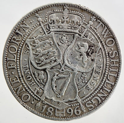 1896 Victoria Florin Silver Coin | Fine Collectable Grade