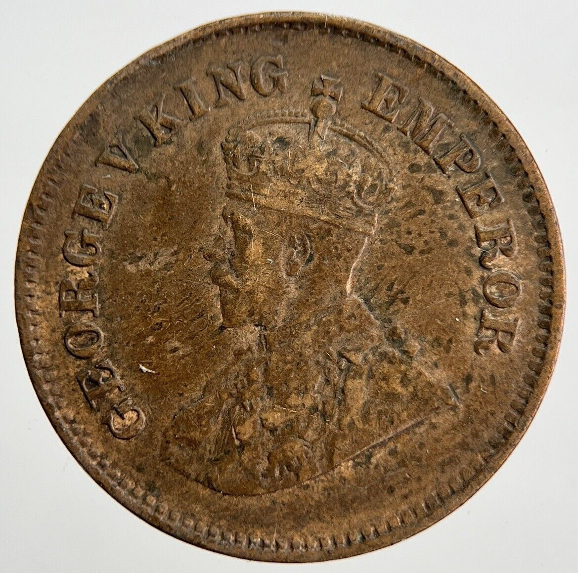 1914 India 1/2 Half Pice Coin | Fine Collectable Grade | a825