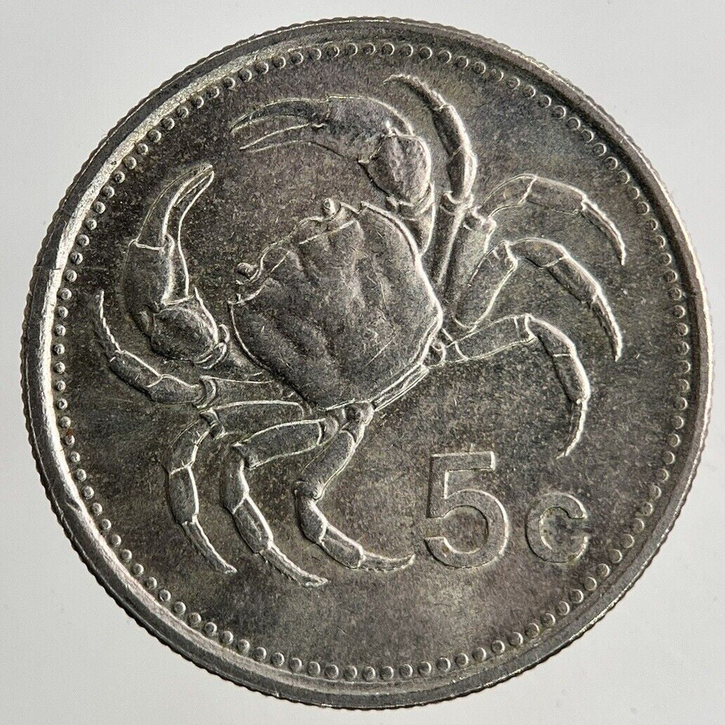 1986 Malta 5 Cents Coin | Fine Collectable Grade