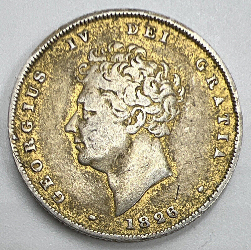 1826 George IV Shilling | British Silver Coin | Fine Collectable Grade | a1195