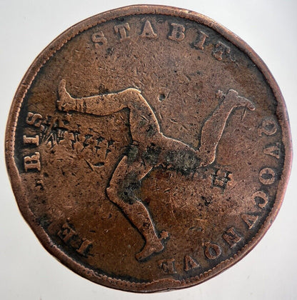 1839 Isle of Man Penny Coin | Collectable Grade | a6200