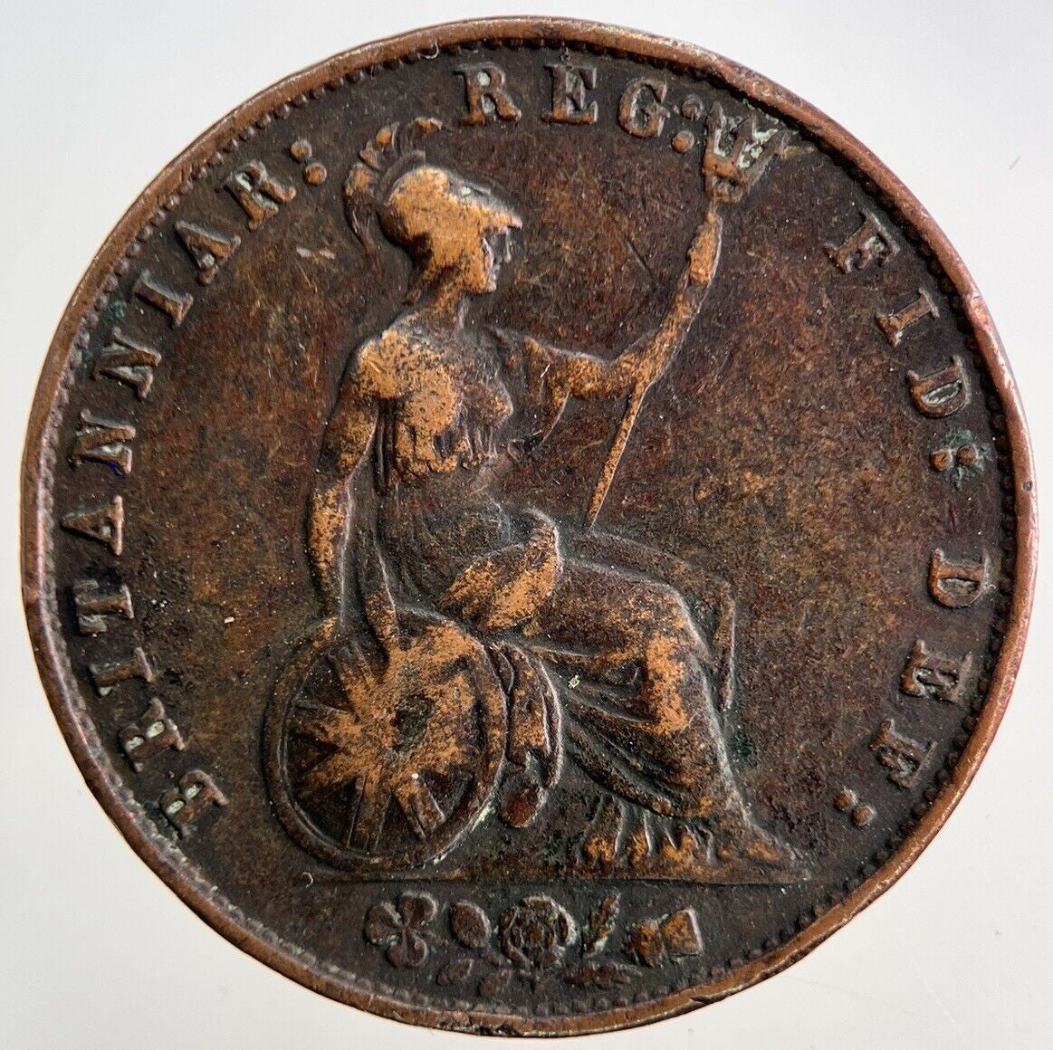 1858 Victoria Half-Penny Coin | Fine Collectable Grade
