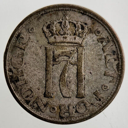 1917 Norway 10 Ore Silver Coin | Fine Collectable Grade