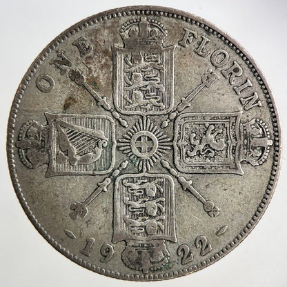 1922 George V Florin Silver Coin | Collectable Grade