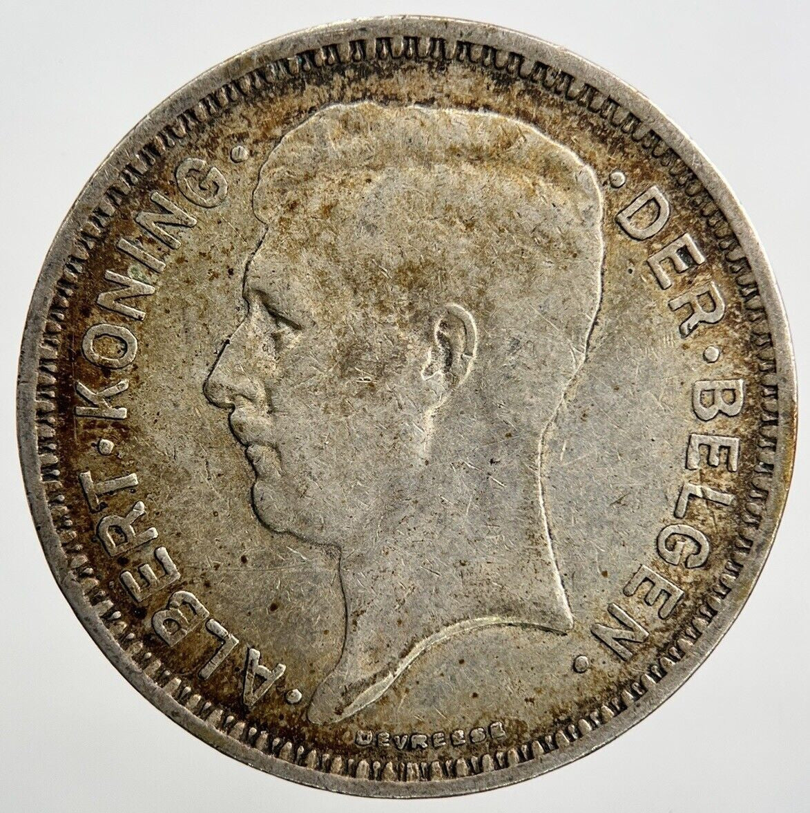1934 Belgium 20 Francs Silver Coin | Fine Collectable Grade | a1509
