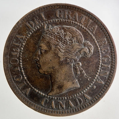 1884 Canada 1 One Cent Coin | Fine Collectable Grade