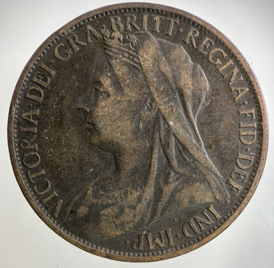 1899 Victoria One Penny Coin | Fine Collectable Grade