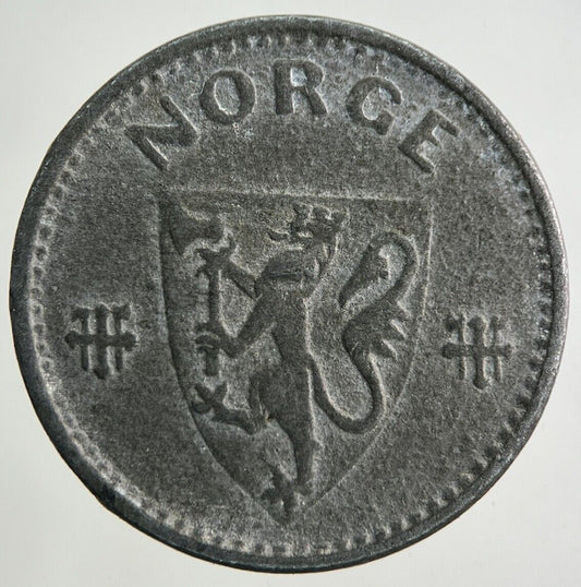 1942 Norway 50 Ore Coin | Fine Collectable Grade