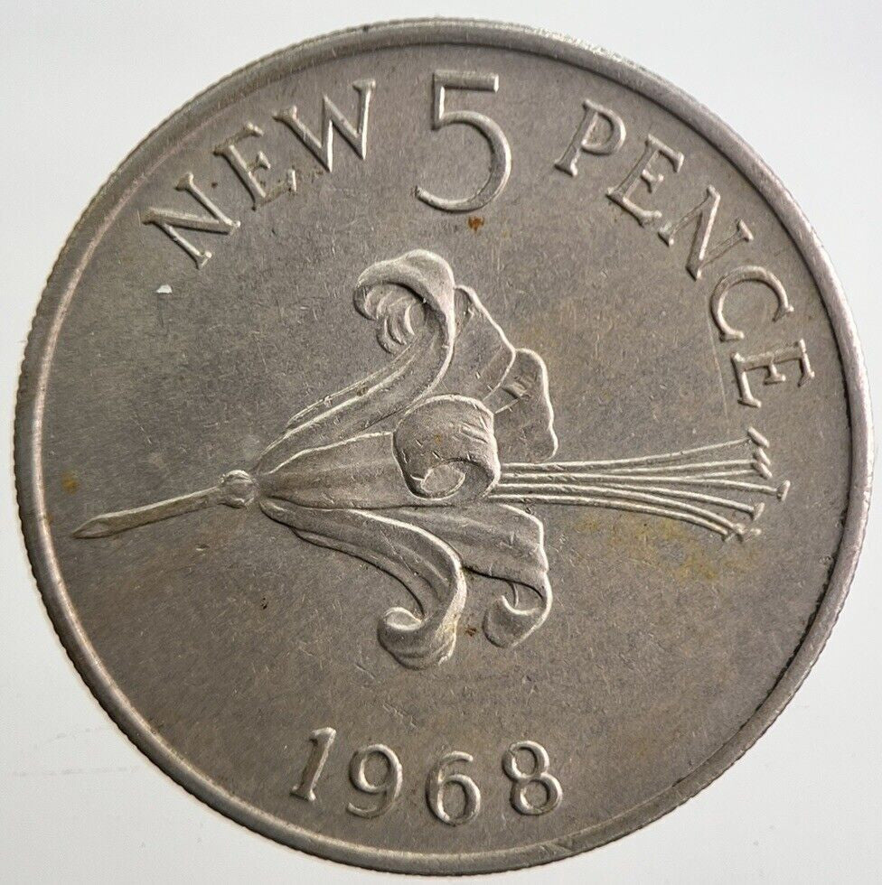 1968 Jersey 5p 5 Five - Pence Coin | Very High Grade | a4903
