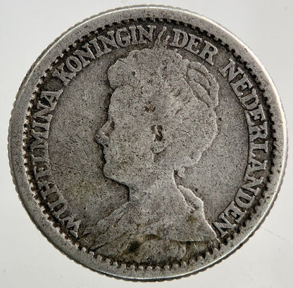 1918 Netherlands 25 Cents Silver Coin | Collectable Grade