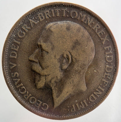 1912 - H George V One Penny Coin | Collectable Grade