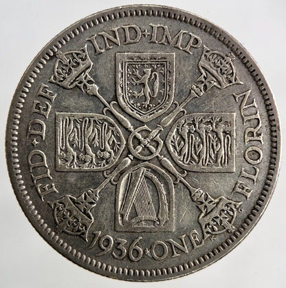 1936 George V Florin Silver Coin | Fine Collectable Grade