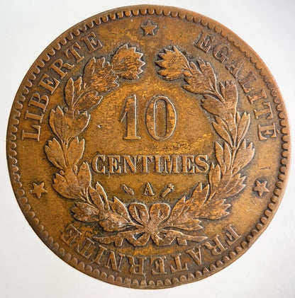 1885 France 10 Centimes Coin | Collectable Grade