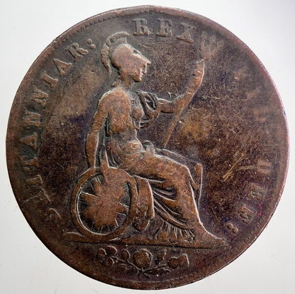 1827 George IV Half - Penny Coin | Collectable Grade | a6025