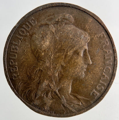 1909 France 5 Centimes Coin | Fine Collectable Grade