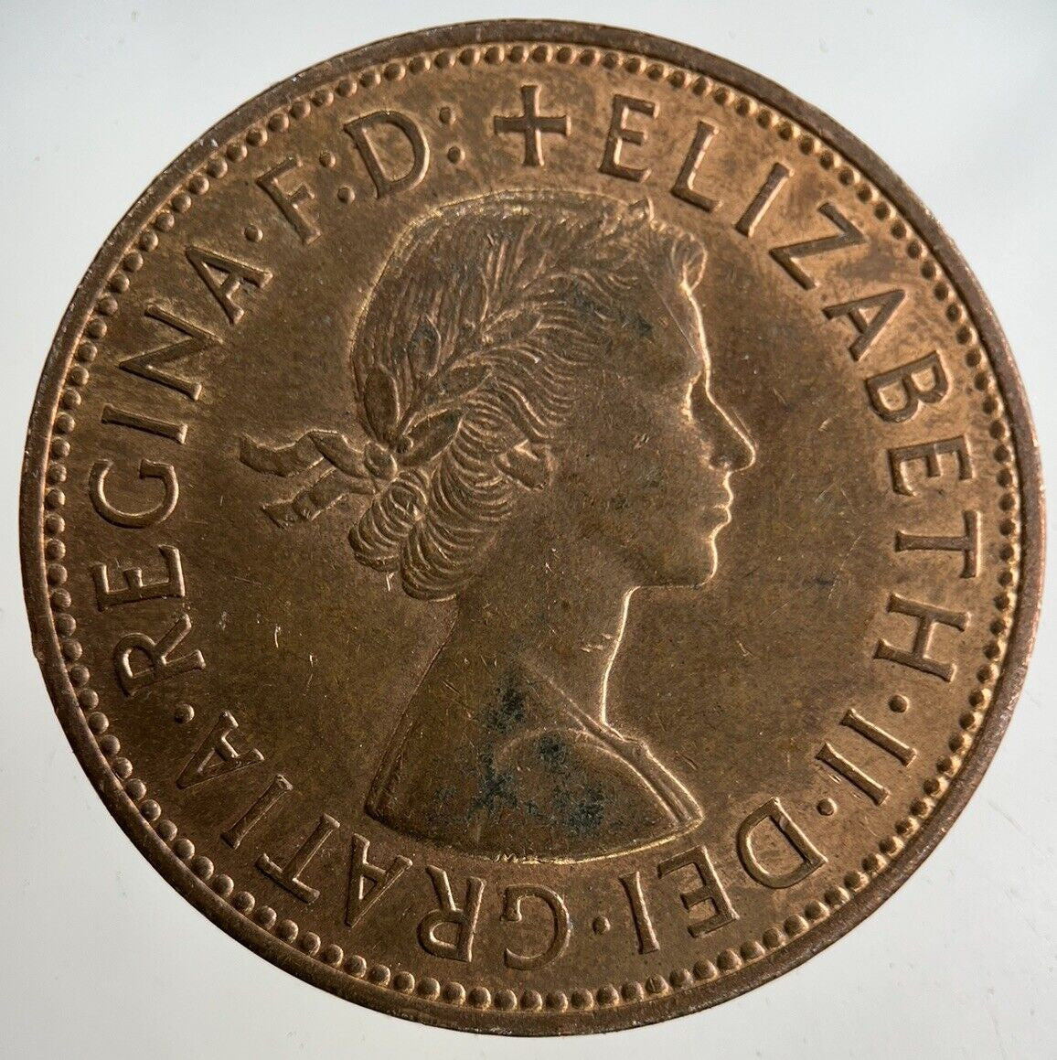 1966 Elizabeth II 2nd One Penny Coin | Very Fine Grade