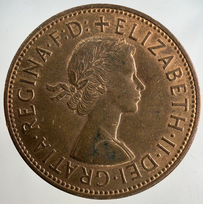 1966 Elizabeth II 2nd One Penny Coin | Very Fine Grade