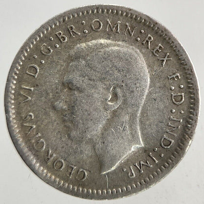 1943 Australia Threepence Silver Coin | Fine Collectable Grade