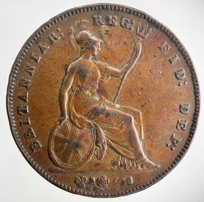 1857 Victoria One Penny Coin | Very High Grade