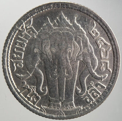 1925 Thailand Elephant 1 Salung 1/4 Baht Silver Coin | Very High Grade