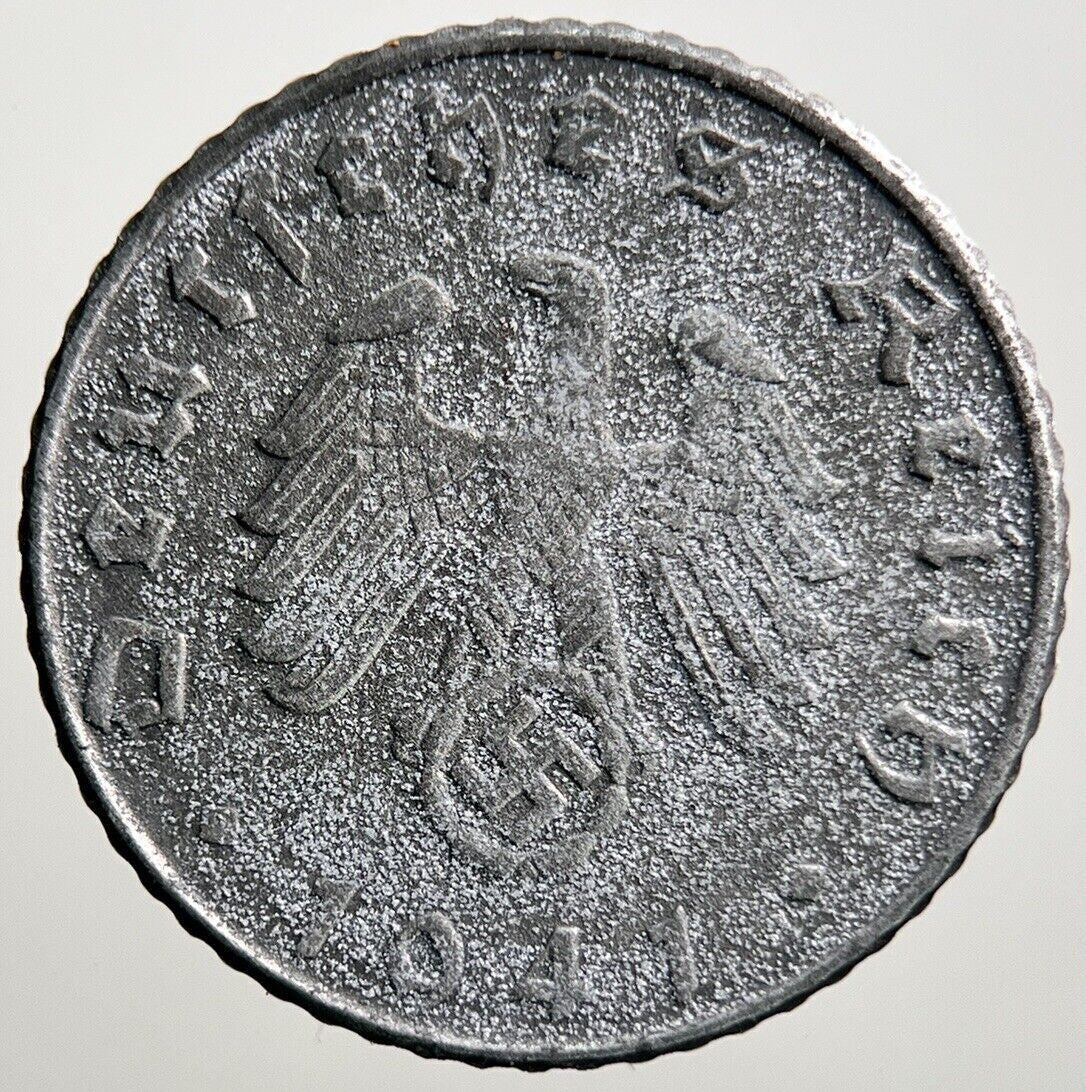 1941 - B Germany Nazi 5 Pfennig Coin | Collectable Grade | a1012