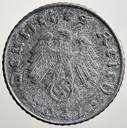 1941 - B Germany Nazi 5 Pfennig Coin | Collectable Grade | a1012