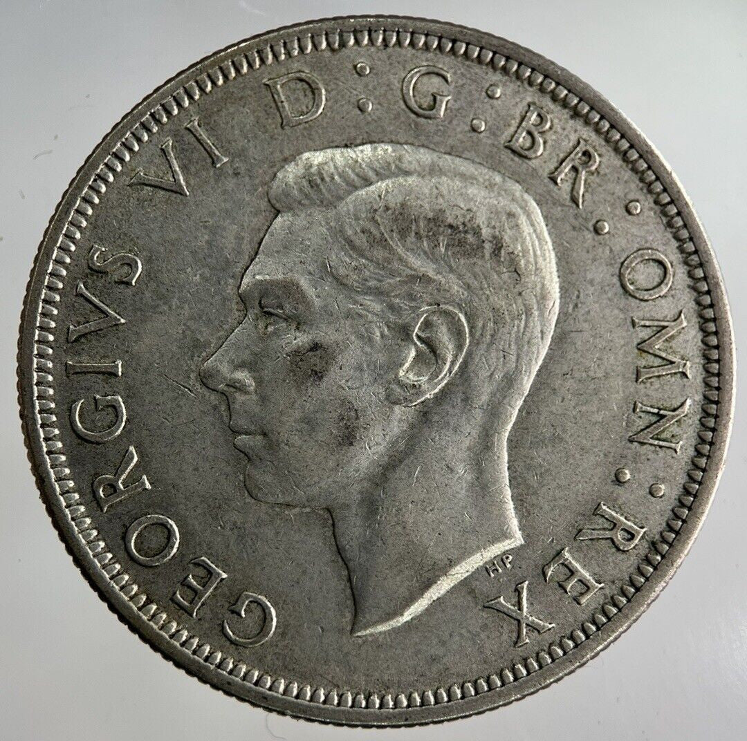1945 George VI Half - Crown Silver Coin | Fine Collectable Grade
