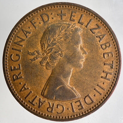 1964 Elizabeth II One Penny Coin | Very High Grade