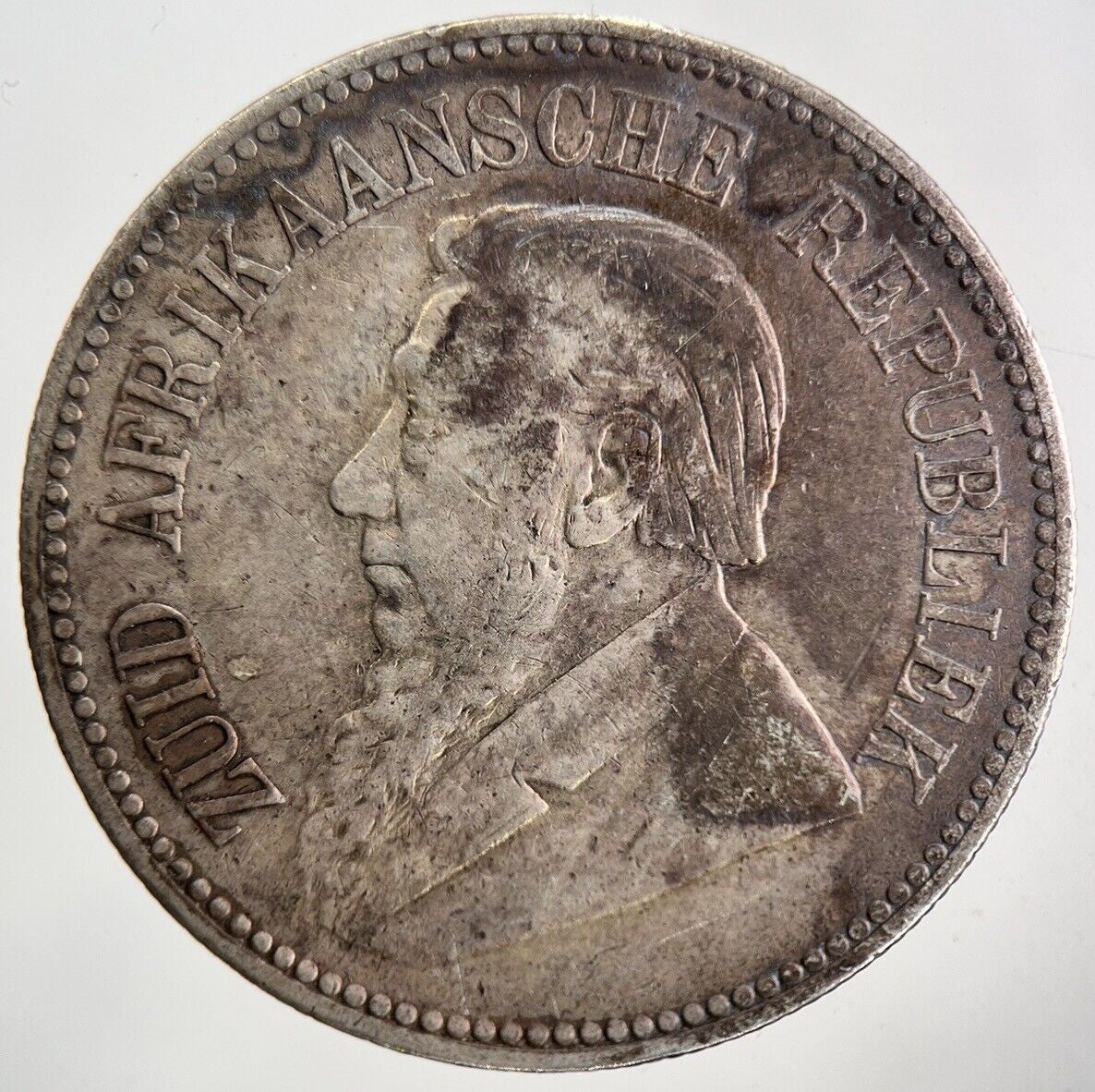 1896 South Africa Half - Crown Silver Coin | Fine Collectable Grade