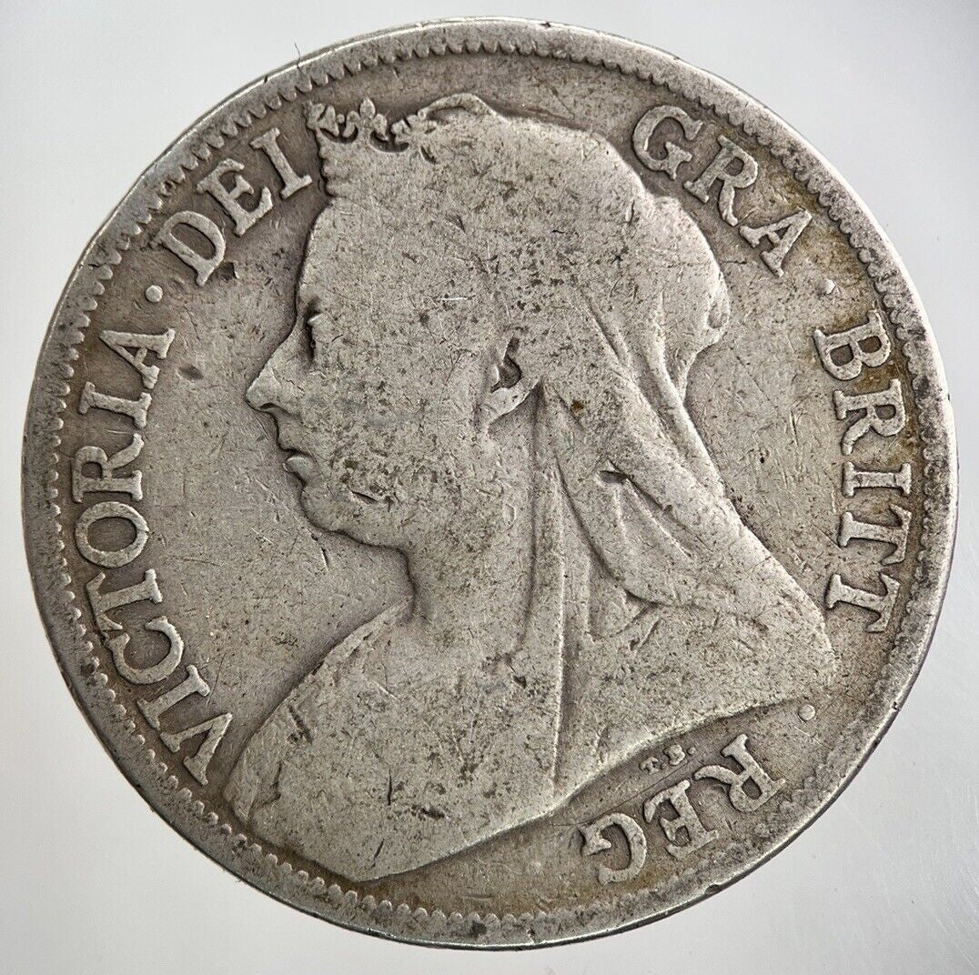 1895 Victoria Half - Crown Silver Coin | Collectable Grade