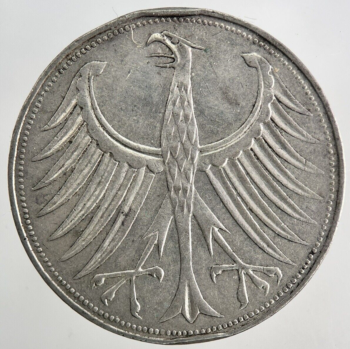 1964 - D Germany 5 Mark Silver Coin | Fine Collectable Grade