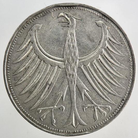 1964 - D Germany 5 Mark Silver Coin | Fine Collectable Grade