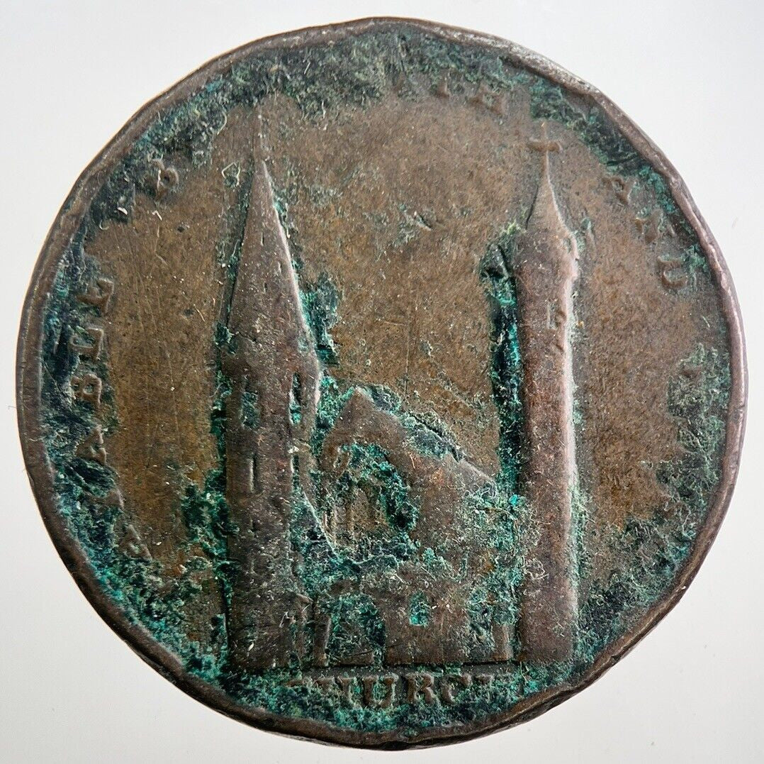 1801 Angusshire Brechin Smith Half - Penny Token Coin | Collectable Grade | a7988