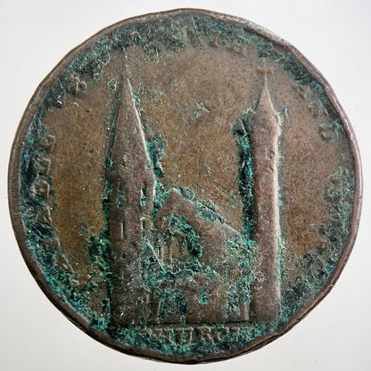 1801 Angusshire Brechin Smith Half - Penny Token Coin | Collectable Grade | a7988