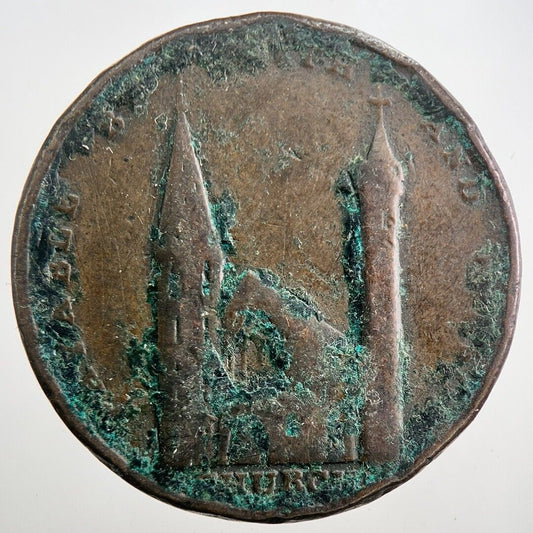 1801 Angusshire Brechin Smith Half - Penny Token Coin | Collectable Grade | a7988