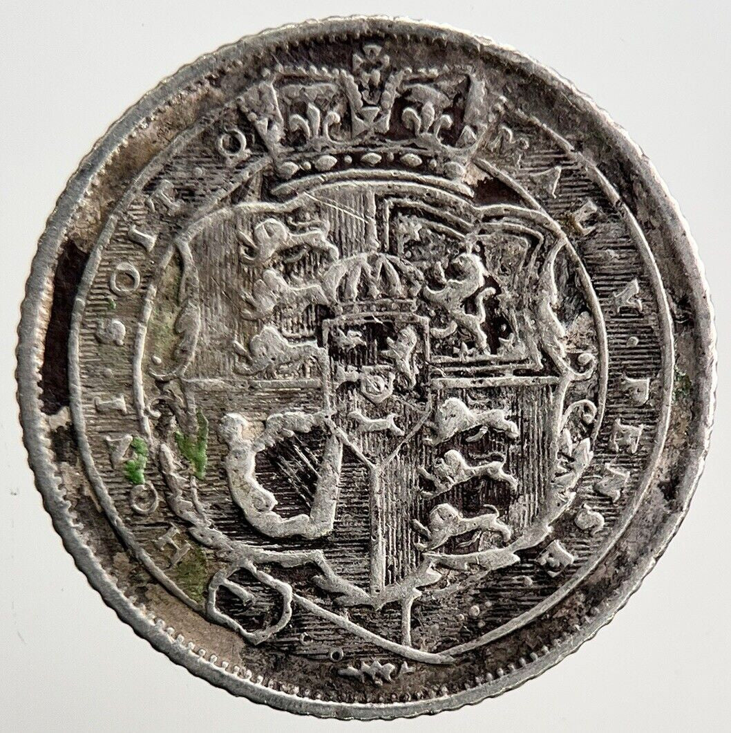 1816 George III Sixpence Silver Coin | Collectable Grade | a3108