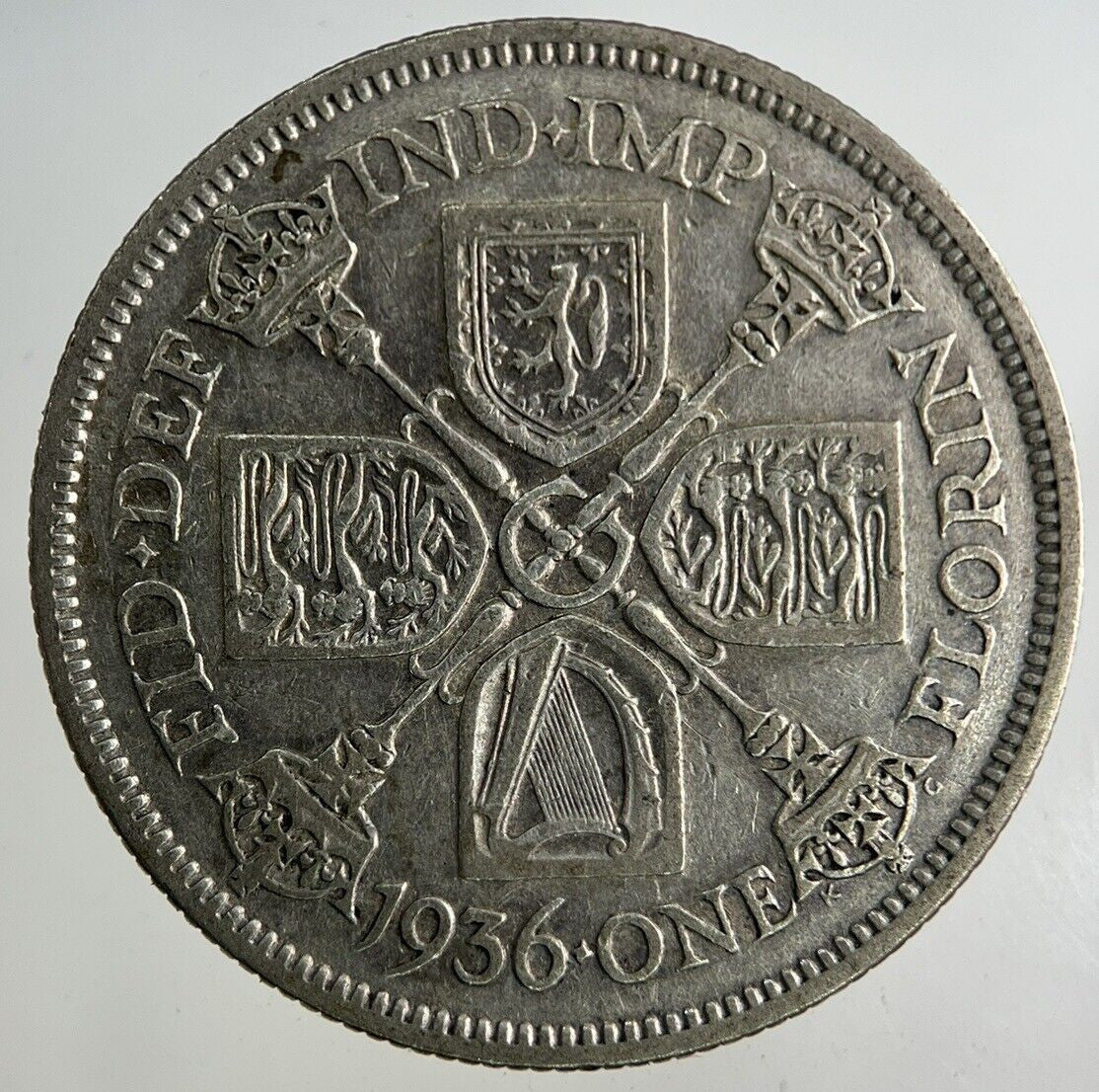 1936 George V Florin Silver Coin | Fine Collectable Grade
