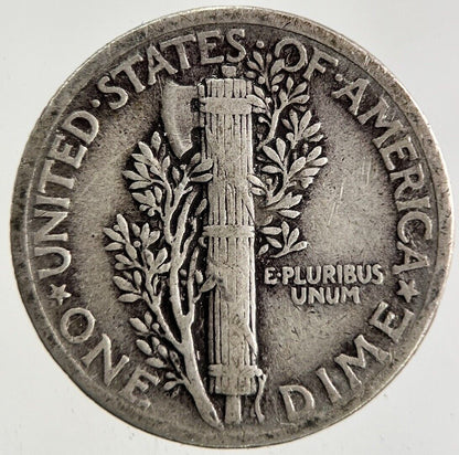 1937 US USA Mercury Dime Silver Coin | Fine Collectable Grade