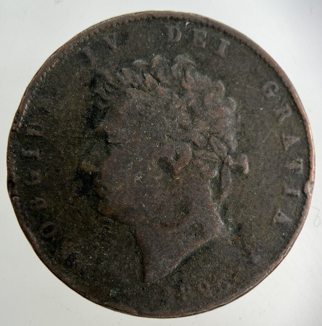 1825 George IV Half-Penny Coin | Collectable Grade