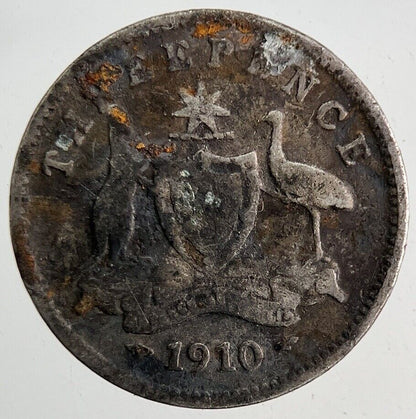 1910 Australia Threepence Silver Coin | Collectable Grade