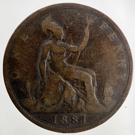 1881 - H Victoria One Penny Coin | Collectable Grade