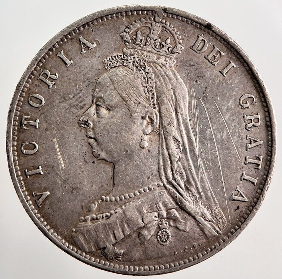 1892 Victoria Half-Crown Silver Coin | Very High Grade