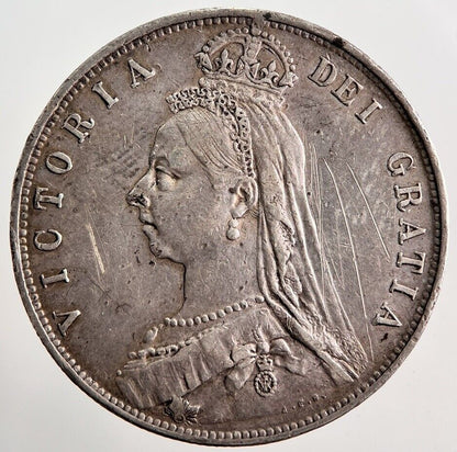1892 Victoria Half-Crown Silver Coin | Very High Grade