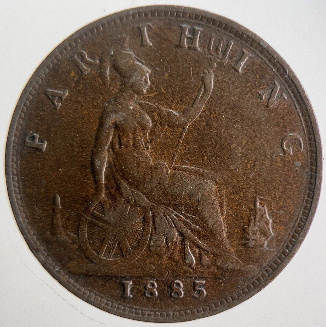 1885 Victoria Farthing Coin | Fine Collectable Grade | a4569