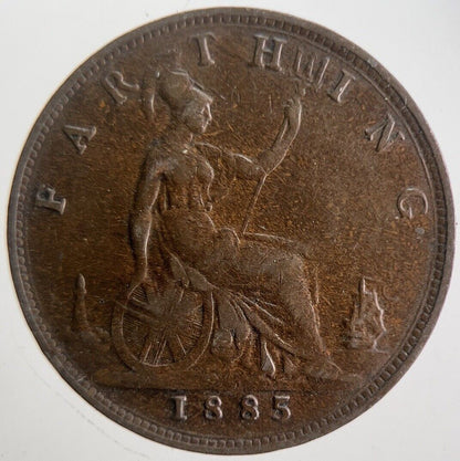1885 Victoria Farthing Coin | Fine Collectable Grade | a4569